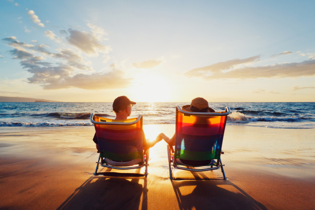 couple watching sunset