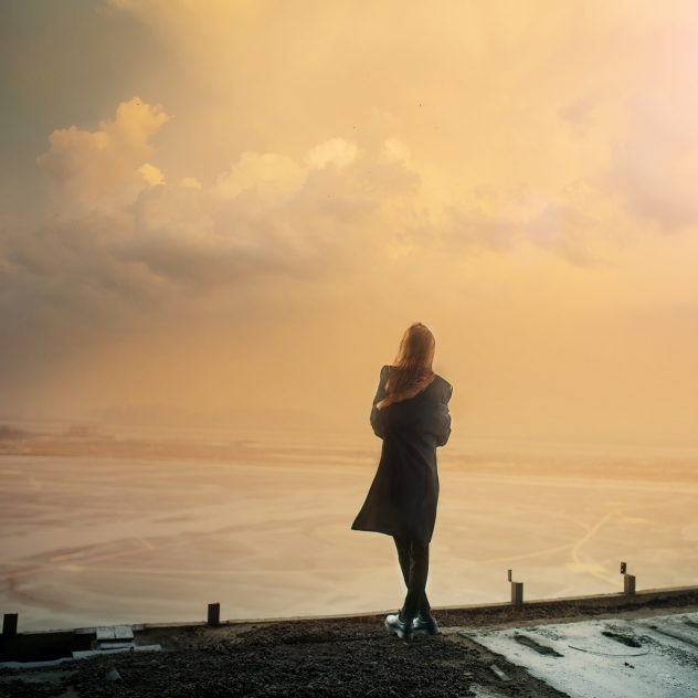 girl on dock